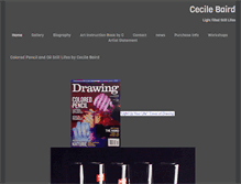 Tablet Screenshot of cecilebairdart.com